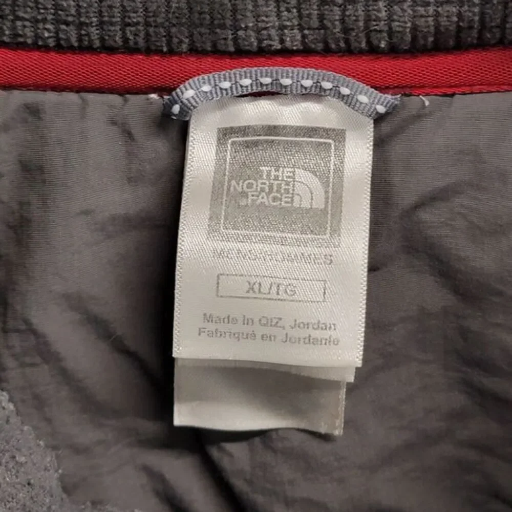 The North Face ¼ Zip‎ Waffle Fleece Pullover Sweater Men's Size XL Gray